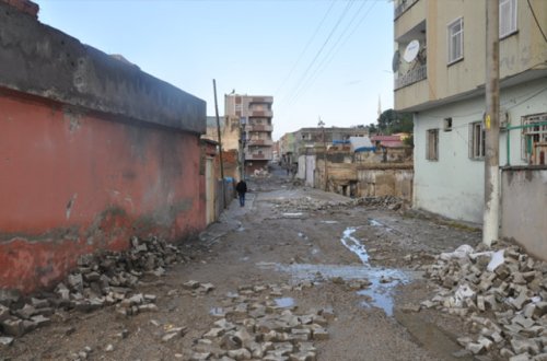 Yasak sonrası Silopi’den yıkım görüntüleri