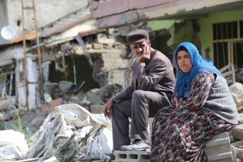 78 gün sonra yıkılmış Yüksekova