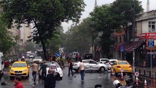 İstanbul'daki Patlama Görüntüleri