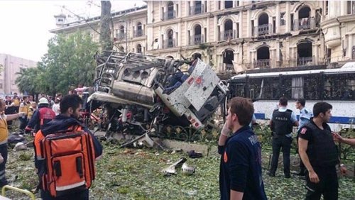 İstanbul'daki Patlama Görüntüleri