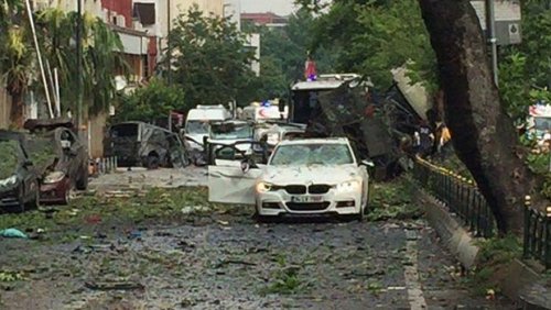 İstanbul'daki Patlama Görüntüleri