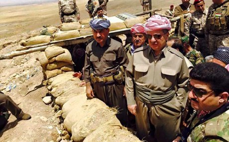 Başkan Barzani bayramı yine cephede Peşmergeleriyle geçirdi