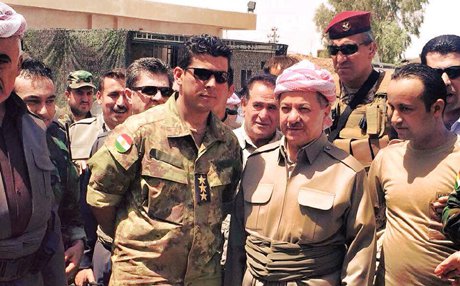 Başkan Barzani bayramı yine cephede Peşmergeleriyle geçirdi