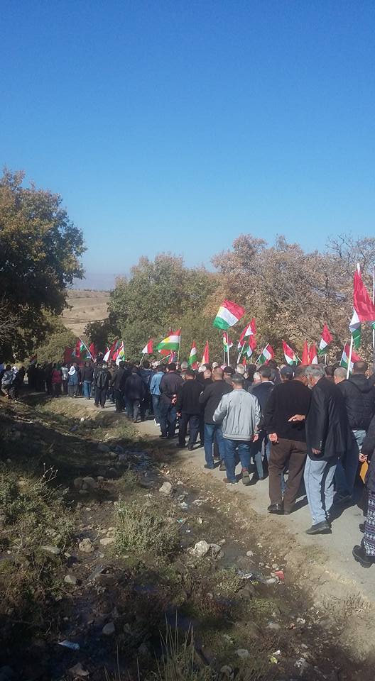 Fotoğraflarla Şehit Peşmerge'nin defin töreni