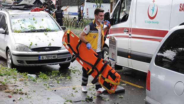 İstanbul'daki Patlama Görüntüleri