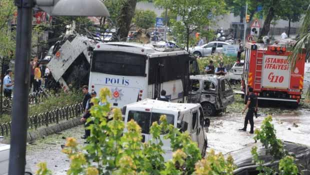 İstanbul'daki Patlama Görüntüleri