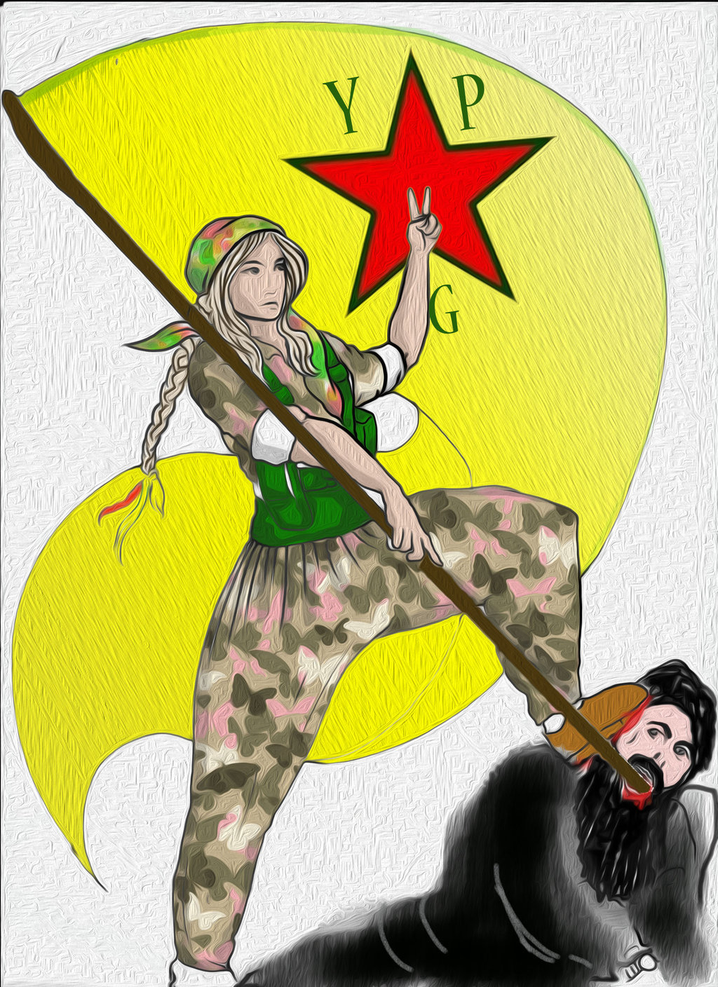 Kobanê Direnişi İllüstrasyon