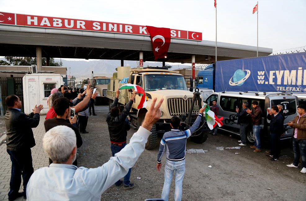 Peşmergelerin Kobani'ye Geçişi