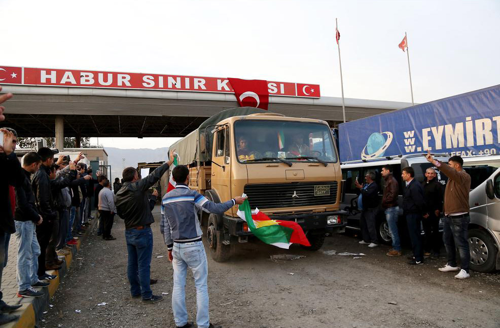 Peşmergelerin Kobani'ye Geçişi