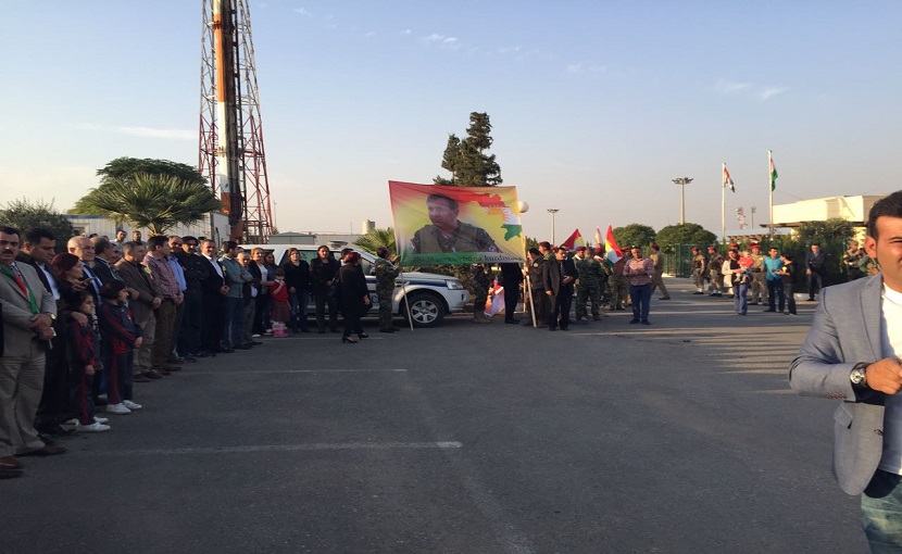 Sait Çürükkaya için Erbil'de askeri tören düzenlendi