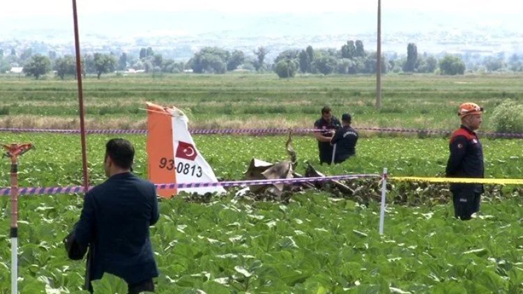 Kayseri'de uçak düştü: 2 pilot hayatını kaybetti