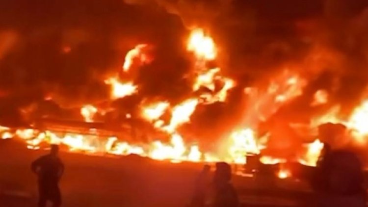 Erbil'de rafineride büyük yangın!