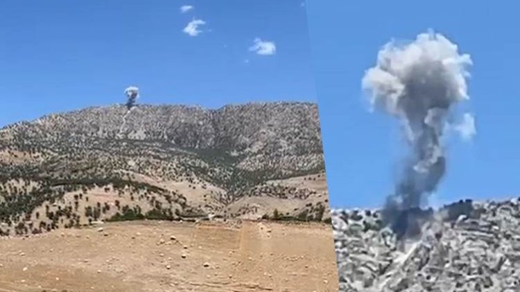 Savaş uçaklarından Süleymaniye kırsalına yoğun bombardıman