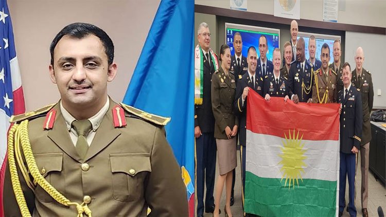 Kürt binbaşı ABD'nin Ordu Komutanlığı ve Genelkurmay Koleji'nden mezun oldu