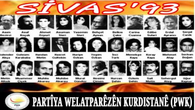 PWK: 2 Temmuz 1993’te Sivas’ta Madımak Oteli Yangınında Yakılarak Katledilenleri Saygıyla Anıyoruz
