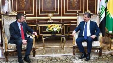 Mesrur  ​​Barzani, Çek Cumhuriyeti'nin Irak Büyükelçisini kabul etti