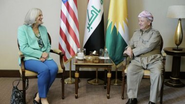 Mesrur Barzani Bağdat'ta ABD'nin Irak Büyükelçisi'ni kabul etti