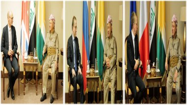 Başkan Mesud Barzani, İngiltere, Fransa ve Rusya’nın  Irak Büyükelçileri ile görüştü
