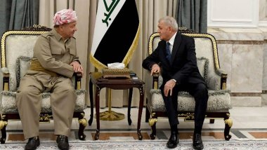 Mesud Barzani ile Irak Cumhurbaşkanı Lafit Reşid görüştü