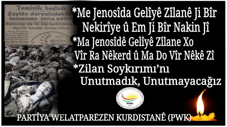 PWK: Zilan Soykırımı’nı Unutmadık, Unutmayacağız