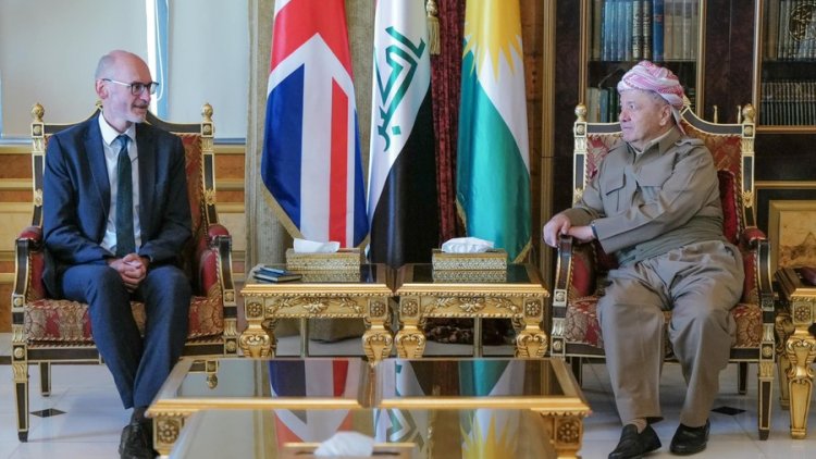 Mesud Barzani, İngiltere'nin Irak Büyükelçisini kabul etti