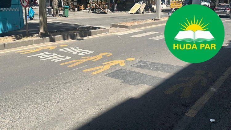 HÜDA PAR’dan Kürtçe uyarı yazılarının silinmesine tepki