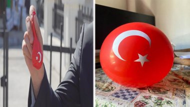 Duhok'ta çocuklara Türkiye bayraklı balon dağıtıldı: 4 gözaltı