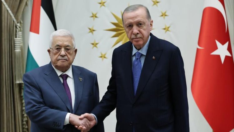 Filistin Devlet Başkanı Abbas Türkiye'de: Erdoğan ile görüştü