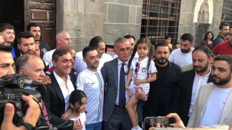 TFF Başkanı Hacıosmanoğlu, Amedspor maçı için Diyarbakır'a gitti