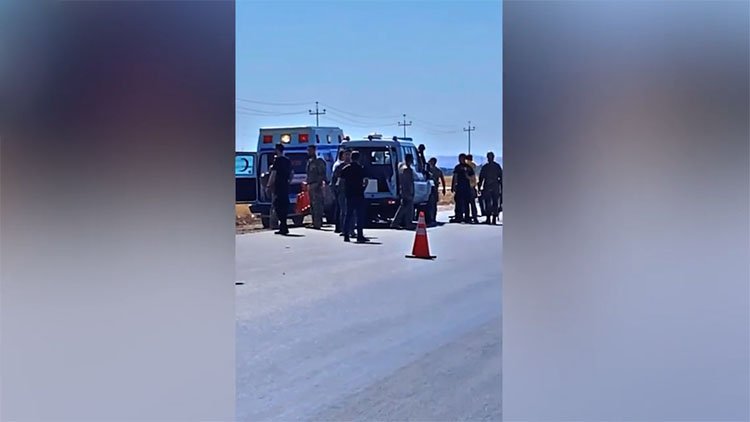 İtalya ordusuna ait askeri araç Duhok-Erbil yolunda devrildi