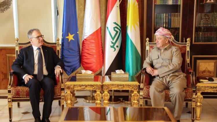 Başkan Barzani, İtalya'nın Irak Büyükelçisini kabul etti