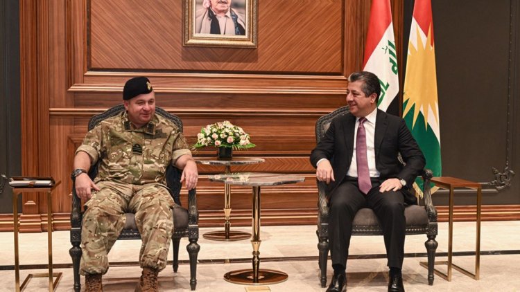 Mesrur Barzani, İngiliz askeri heyetini kabul etti