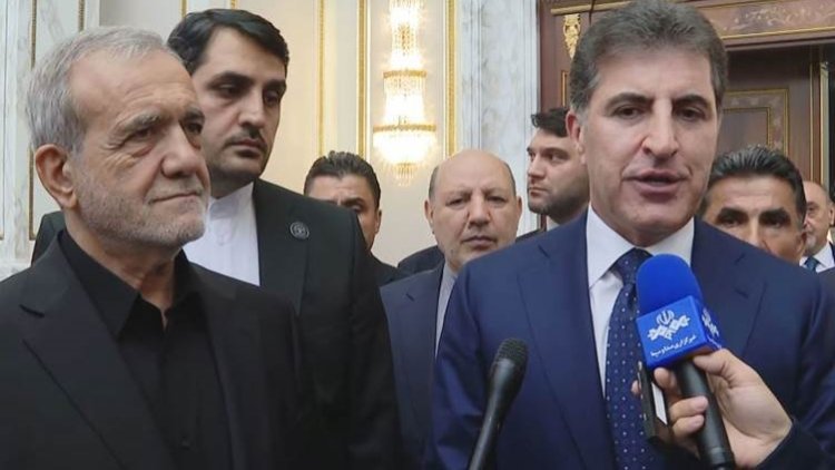 İran Cumhurbaşkanı Pezeşkiyan ile Kürdistan Bölgesi Başkanı Barzani’den ortak açıklama