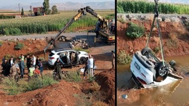 Mardin'de otomobil sulama kanalına düştü: 3 kişi öldü