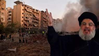 İsrail, Hizbullah'ın karargahını vurdu! Nasrallah hayatta mı?