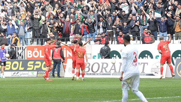 Amedspor’un liderle arasındaki puan farkı bire indi