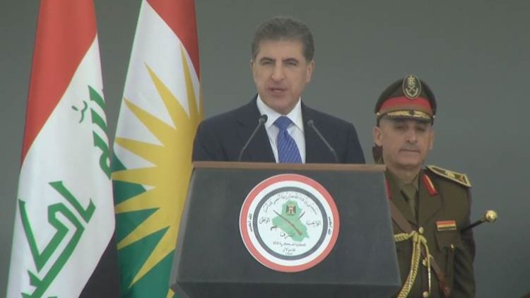 Neçirvan Barzani, Qelaçolan Askeri Koleji mezuniyet törenine katıldı