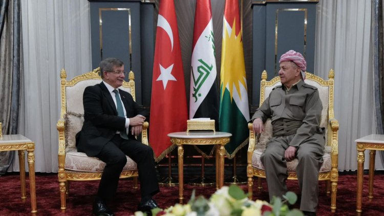 Başkan Barzani Davutoğlu ile görüştü