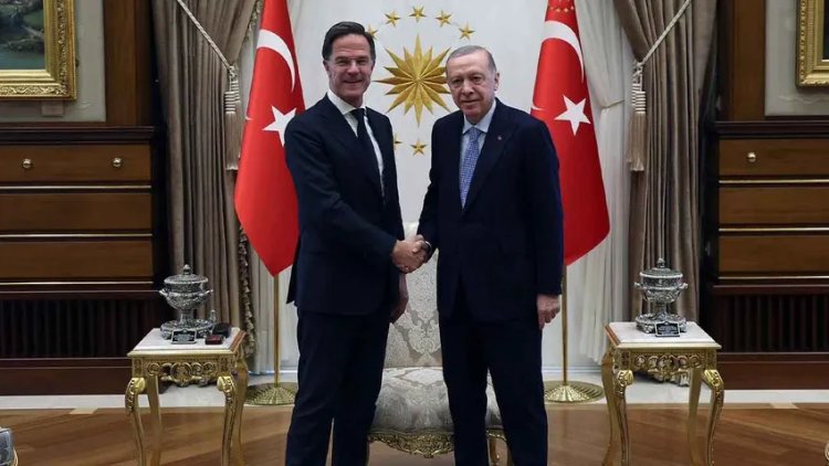 NATO Genel Sekreteri Rutte, Erdoğan'la bir araya geldi