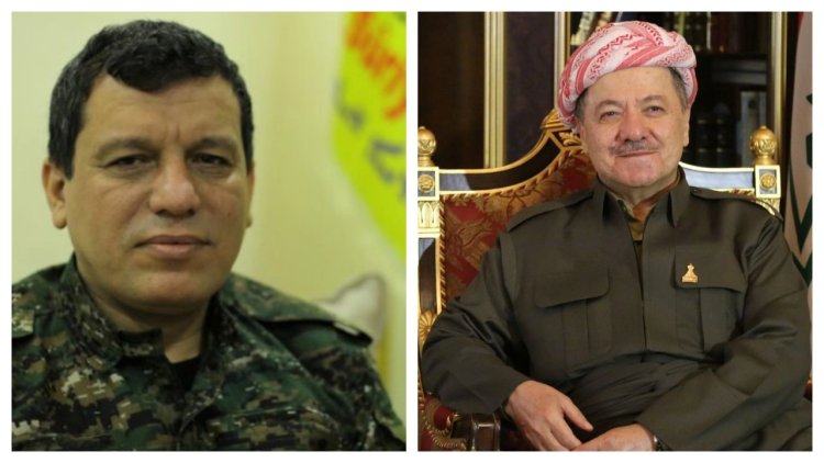 Başkan Mesud Barzani ile Mazlum Abdi bir araya geldi