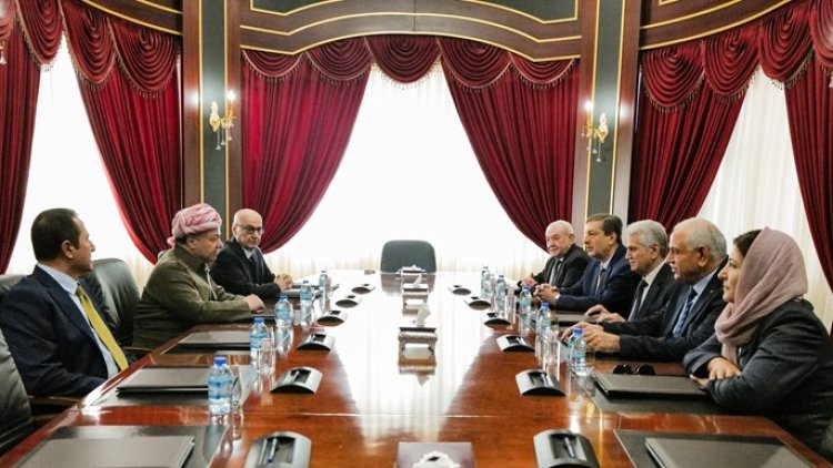 Başkan Mesud Barzani ENKS heyetini kabul etti