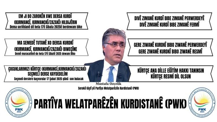 Mustafa Ozçelîk: Ji bo xizmeta ji zimanê kurdî, divê em bi dudilî û bi mesafe li dersa bijarte ya kurdî nenêrin!