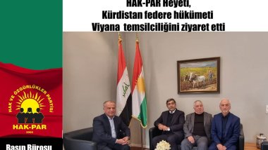 HAK-PAR Heyeti, Kürdistan hükümeti Viyana temsilciliğini ziyaret etti