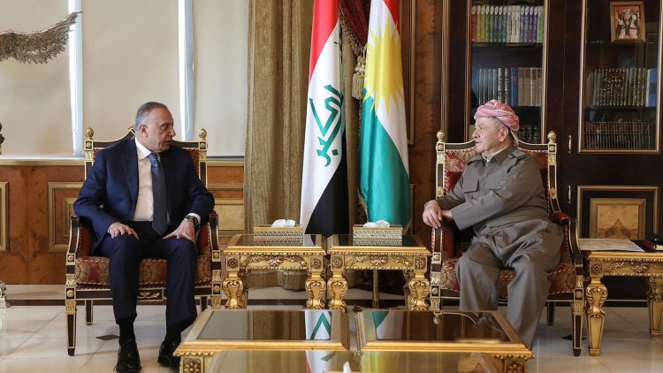 Başkan Mesud Barzani ile Mustafa Kazimi Irak'taki siyasi süreci görüştü