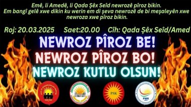 HAK-PAR, PDK-BAKUR, PSK ve PWK'den Diyarbakır’da Newroz için meşaleli kutlama çağrısı