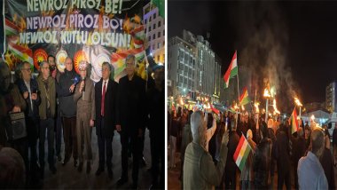 HAK-PAR, PDK-BAKUR, PSK, PWK, Diyarbakır’da, Kürdistan Bayrakları ve Meşalelerle Newroz’u Kutladı