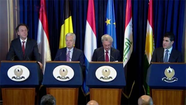 Wezîrên derve yên Benelux: Ji bo seqamgiriya pêşerojê em ê piştevaniya Kurdistanê bikin