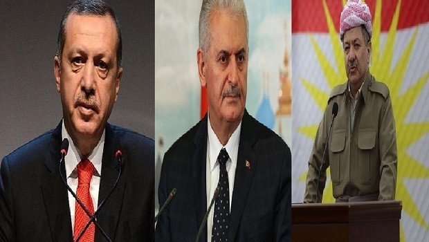 Erdogan û Yildirim bo Barzanî: Êrişa li Şingalê bi şaşî bû