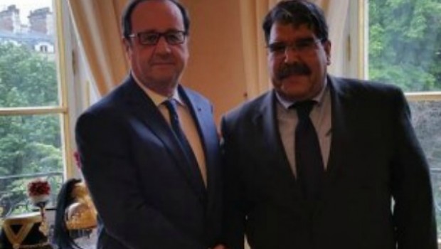 Francois Hollande pêşwaziya Salih Mislim kir .