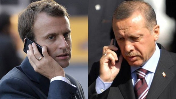 Erdogan û Macron li ser Sûriye û Iraqê axivîn